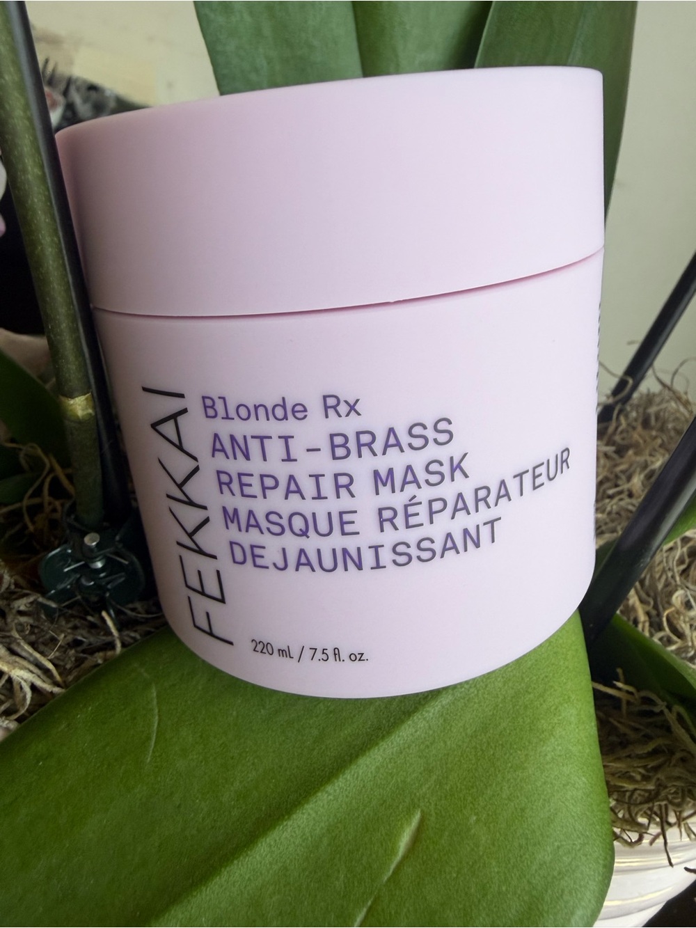 FEKKAI Blonde Rx Anti-Brass Repair Mask - Light Pink Jar